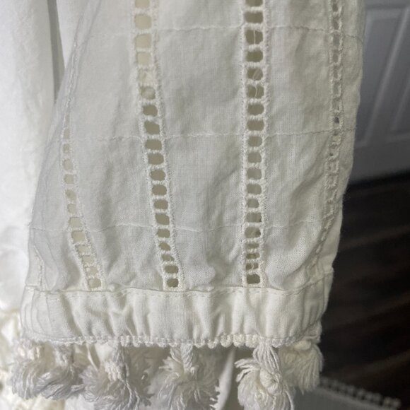 Crane Baby White BoHo Crib Skirt - Picture 5 of 6